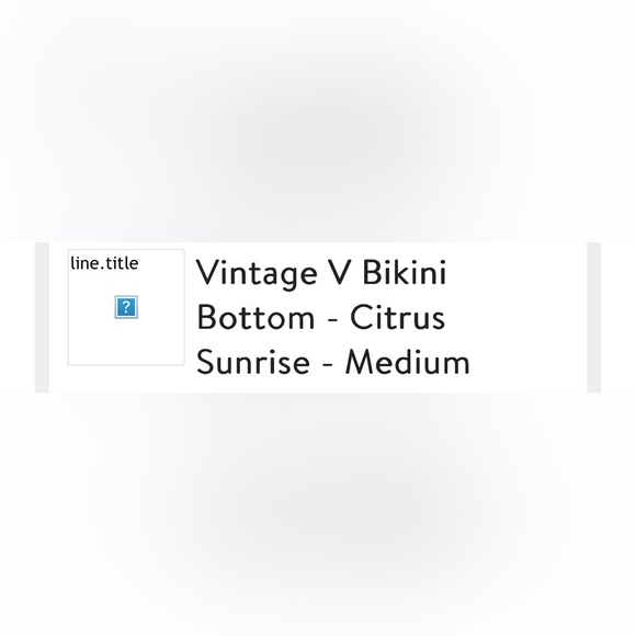 Kulani Kinis Bikini Set - Size S Top/M bottoms | Color: Citrus Sunrise - Picture 8 of 9